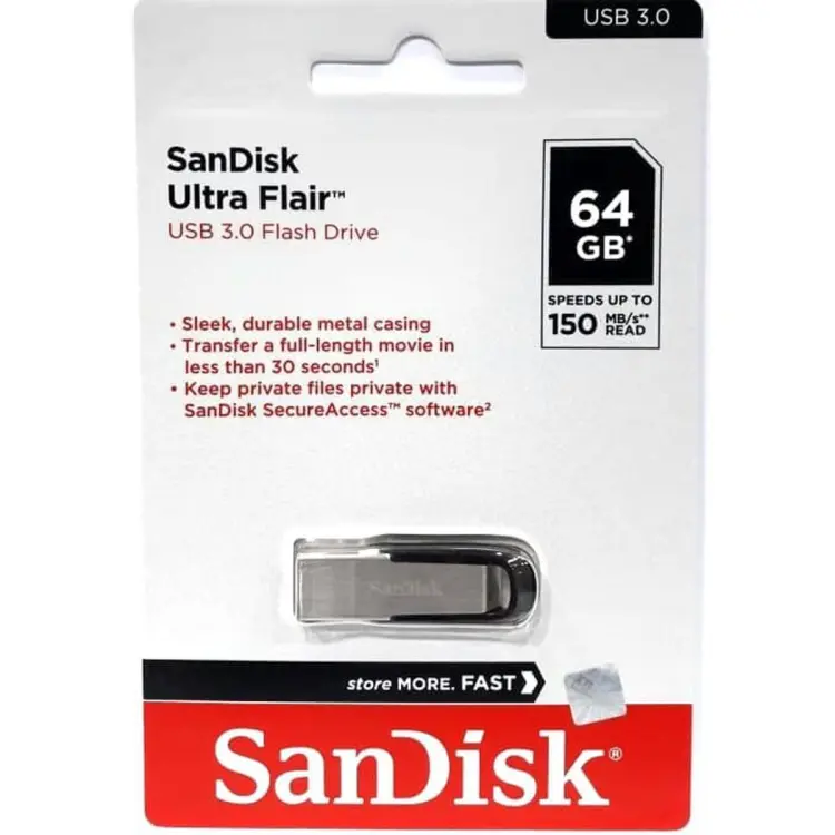 (image for) SanDisk CZ73-64GB, USB 3.0 Flash Drive, 150MB/s read